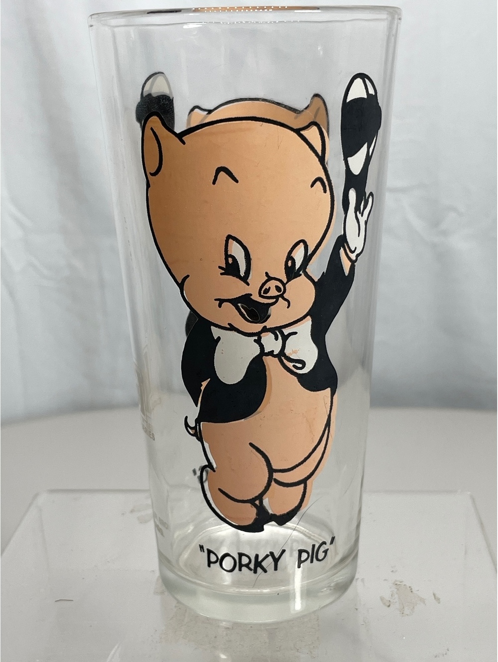 Vintage 1973 Pepsi Collector Series Porky Pig Glass